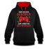 Gamer zum Zocken geboren zur Arbeit gezwungen Gaming Hoodie - Schwarz/Rot