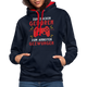 Gamer zum Zocken geboren zur Arbeit gezwungen Gaming Hoodie - Navy/Rot