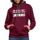 Ich kaufe ein i und möchte lösen F-ck d-ch Sarkasmus Hoodie - Weinrot/Anthrazit