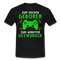 Gamer zum Zocken geboren zur Arbeit gezwungen Gaming T-Shirt - Schwarz