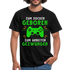 Gamer zum Zocken geboren zur Arbeit gezwungen Gaming T-Shirt - Schwarz