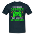 Gamer zum Zocken geboren zur Arbeit gezwungen Gaming T-Shirt - Navy