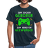 Gamer zum Zocken geboren zur Arbeit gezwungen Gaming T-Shirt - Navy