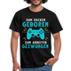 Gamer zum Zocken geboren zur Arbeit gezwungen Gaming T-Shirt - Schwarz