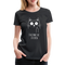 Katze Mittelfinger erkenne die Zeichen Frauen Premium T-Shirt - Schwarz