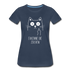 Katze Mittelfinger erkenne die Zeichen Frauen Premium T-Shirt - Navy