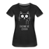 Katze Mittelfinger erkenne die Zeichen Frauen Premium Bio T-Shirt - Schwarz