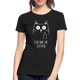 Katze Mittelfinger erkenne die Zeichen Frauen Premium Bio T-Shirt - Schwarz