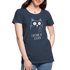 Katze Mittelfinger erkenne die Zeichen Frauen Premium Bio T-Shirt - Navy