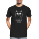 Katze Mittelfinger erkenne die Zeichen Männer Premium Bio T-Shirt - Schwarz
