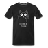 Katze Mittelfinger erkenne die Zeichen Männer Premium Bio T-Shirt - Schwarz