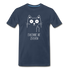 Katze Mittelfinger erkenne die Zeichen Männer Premium Bio T-Shirt - Navy