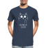 Katze Mittelfinger erkenne die Zeichen Männer Premium Bio T-Shirt - Navy