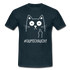 Katze Mittelfinger Du mich auch Lustiges Ironisches T-Shirt - Navy