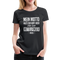 Mein Motto Halte den Kopf hoch und den Mittelfinger höher Frauen Premium T-Shirt - Schwarz