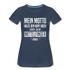 Mein Motto Halte den Kopf hoch und den Mittelfinger höher Frauen Premium T-Shirt - Navy