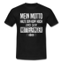 Mein Motto Halte den Kopf hoch und den Mittelfinger höher T-Shirt - Schwarz