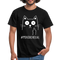 Katze Mittelfinger Mir doch egal Lustiges Ironisches T-Shirt - Schwarz