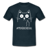 Katze Mittelfinger Mir doch egal Lustiges Ironisches T-Shirt - Navy