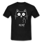 Faule Katze Mittelfinger NEIN Lustiges Ironisches T-Shirt - Schwarz