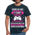 Gamer Gaming Zocken - Wenn Du Den Spruch lesen kannst T-Shirt - Navy