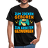 Gamer Zum Zocken geboren zur Arbeit gezwungen Gaming T-Shirt - Schwarz