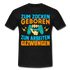 Gamer Zum Zocken geboren zur Arbeit gezwungen Gaming T-Shirt - Schwarz