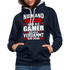 Gaming Niemand ist Perfekt aber als Gamer ist man nah dran Hoodie - Navy/Grau meliert