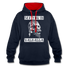 Wikinger Totenkopf See You In Valhalla Hoodie - Navy/Rot
