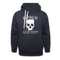 Totenkopf Böser alter Mann Lustiger Unisex Schalkragen Hoodie - Navy