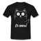 Lustige Katze er wars T-Shirt - Schwarz