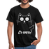 Lustige Katze er wars T-Shirt - Schwarz