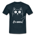 Lustige Katze er wars T-Shirt - Navy