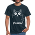 Lustige Katze er wars T-Shirt - Navy