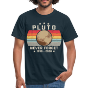 Astronomie Pluto Never Forget T-Shirt - Navy