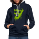Gamer Zocken WASD Tasten Lustiges Gaming Hoodie - Navy/Grau meliert