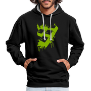 Gamer Zocken WASD Tasten Lustiges Gaming Hoodie - Schwarz/Grau meliert