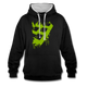 Gamer Zocken WASD Tasten Lustiges Gaming Hoodie - Schwarz/Grau meliert