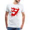 Gamer Zocken WASD Tasten Lustiges Gaming Premium T-Shirt - Weiß