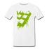 Gamer Zocken WASD Tasten Lustiges Gaming Premium T-Shirt - Weiß