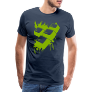 Gamer Zocken WASD Tasten Lustiges Gaming Premium T-Shirt - Navy