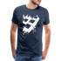 Gamer Zocken WASD Tasten Lustiges Gaming Premium T-Shirt - Navy