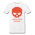 Gamer Zocker Pixel Totenkopf Hardcore Gaming Premium T-Shirt - Weiß