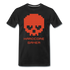 Gamer Zocker Pixel Totenkopf Hardcore Gaming Premium T-Shirt - Schwarz