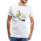 Strippende Banane Lustiges Premium T-Shirt - Weiß