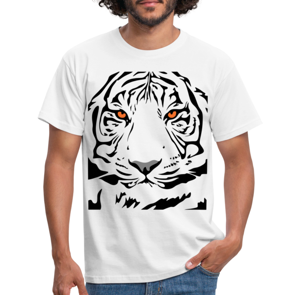 Majestätischer Tiger T-Shirt - Weiß