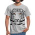 Majestätischer Tiger T-Shirt - Grau meliert