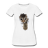 Süße Katze schaut durch zerrissenes Shirt Frauen Premium T-Shirt - Weiß