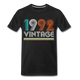 Geboren 1992 Geburtstagsgeschenk T-Shirt Vintage 1992 - Schwarz