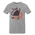 Lustiges Katzen T-Shirt Katze mit Messer WHAT? Geschenkidee - Grau meliert